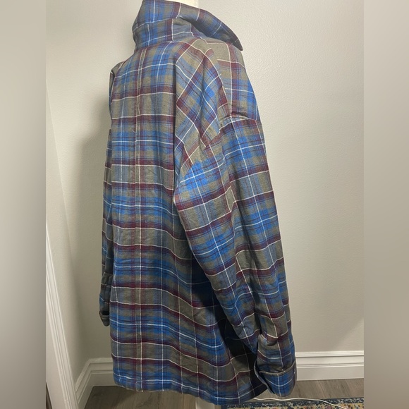 Oversized flannel front button up - Picture 11 of 13